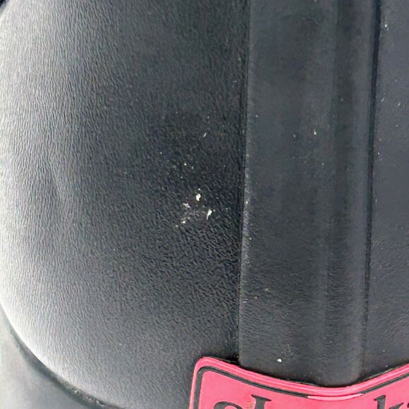 Chooka Delridge Chelsea Waterproof Rain Boots Fur Lined Ankle Bootie Black sz 7 - Picture 12 of 13